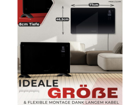 PROFI CARE Chauffage par converteur en verre PC-GKH 3119
