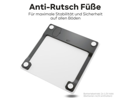 PROFI CARE Pèse-personne digital en verre PC-PW 3122, blanc