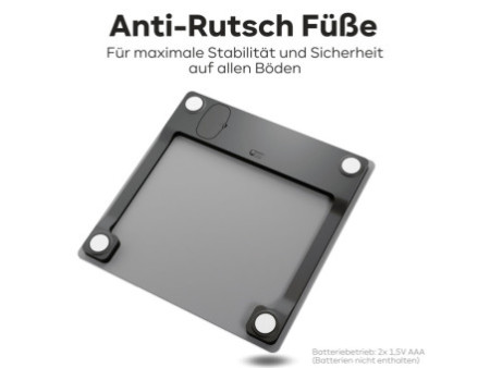 PROFI CARE Pèse-personne digital en verre PC-PW 3122, gris