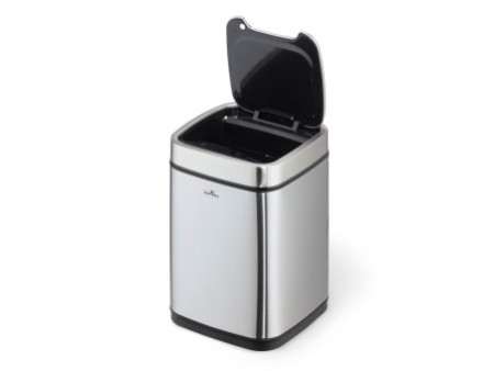 DURABLE Poubelle automatique 'NO TOUCH', 12 litres, argent