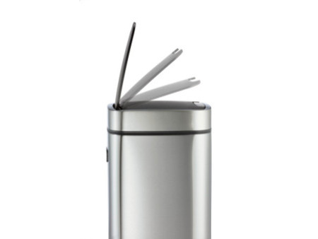 DURABLE Poubelle automatique 'NO TOUCH', 12 litres, argent