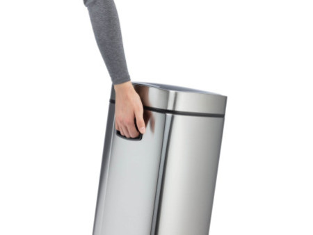 DURABLE Poubelle automatique 'NO TOUCH', 35 litres, argent