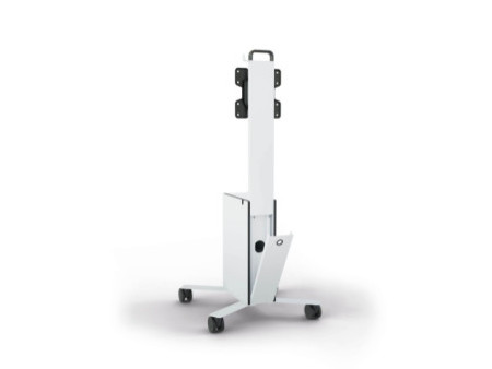 DURABLE Meuble TV mobile 'COWORKSATION', blanc