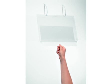 DURABLE Pochette d'affichage, étanche, A4, avec serre-câblee
