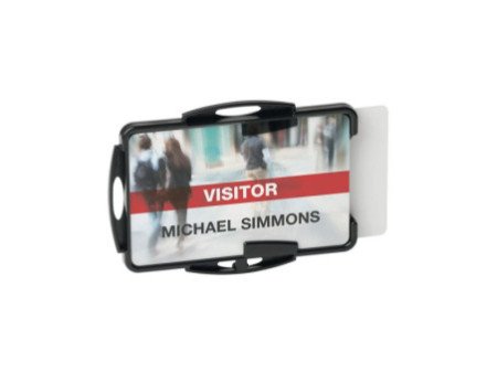DURABLE Porte-badge 'ECO', pour 2 badges, noir