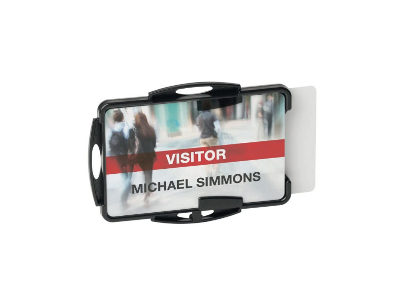 DURABLE Porte-badge 'ECO', pour 2 badges, noir