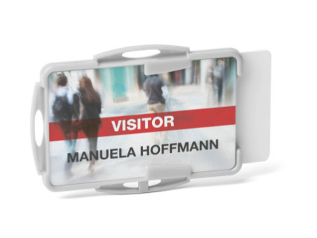 DURABLE Porte-badge 'ECO', pour 2 badges, gris