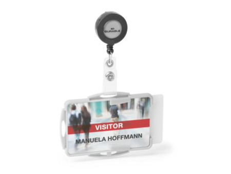 DURABLE Porte-badge 'ECO', pour 2 badges, gris