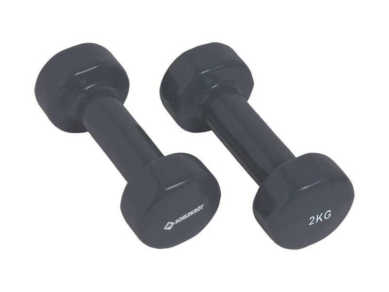 SCHILDKRÖT Haltères vinyle, set de 2,0 kg, anthracite