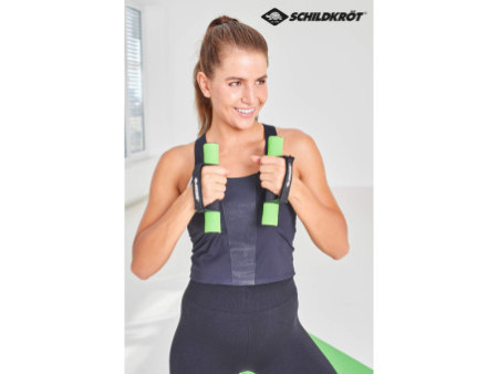 SCHILDKRÖT Haltères Soft, set de 0,5 kg, noir/vert