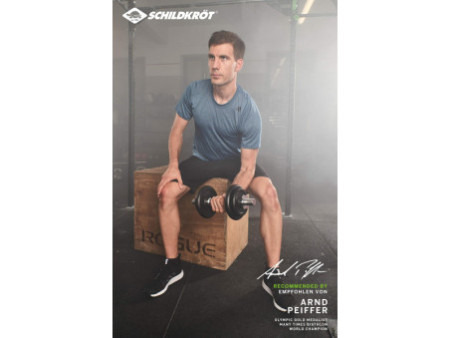 SCHILDKRÖT Haltère à barre courte, set de 10,0 kg, coffret