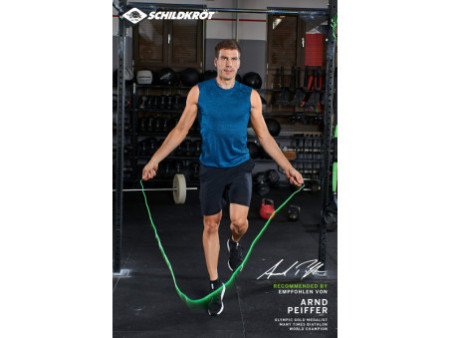 SCHILDKRÖT Corde à sauter Speed Rope, 3,0 m, noir/vert