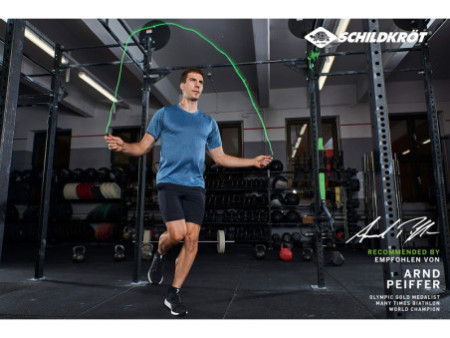 SCHILDKRÖT Corde à sauter Speed Rope, 3,0 m, noir/vert