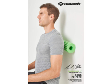 SCHILDKRÖT Rouleau de massage et de fascia 3 en 1, noir/vert