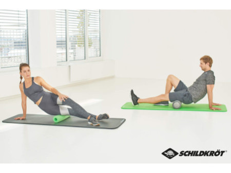 SCHILDKRÖT Rouleau de massage et de fascia 3 en 1, noir/vert