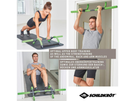 SCHILDKRÖT Barre de traction multifonctionnelle 4 en 1, noir