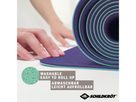SCHILDKRÖT Tapis de yoga BICOLOR, 4 mm, navy / mint