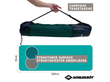 SCHILDKRÖT Tapis de yoga BICOLOR, 4 mm, pétrole/anthracite