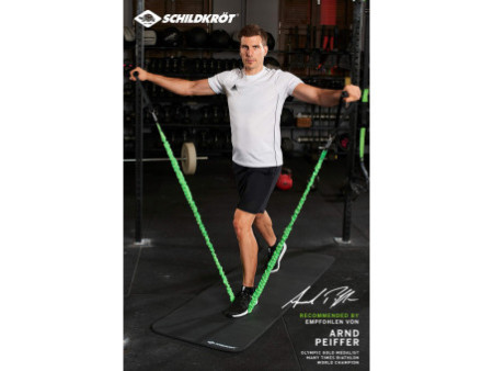 SCHILDKRÖT Kit de cordon de résistance PRO, noir / vert