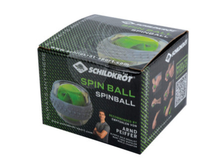 SCHILDKRÖT Balle d'entraînement main/bras Spinball,gris/vert