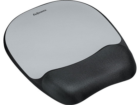 Fellowes Repose-poignet Memory Foam 'Bandes argentées'