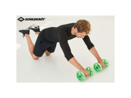 SCHILDKRÖT Roues abdominales Dual Core Wheels, noir/vert