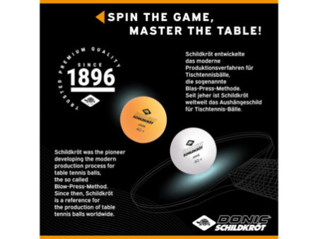 DONIC SCHILDKRÖT Balle de tennis de table 'Jade', boîte