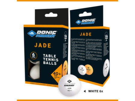 DONIC SCHILDKRÖT Balle de tennis de table Jade, boîte de 6