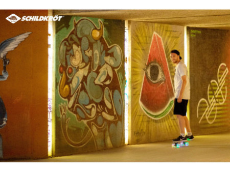 SCHILDKRÖT Skateboard rétro Free Spirit Camouflage