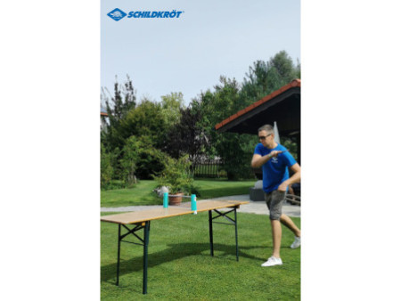SCHILDKRÖT Set de tennis de table Spin, motif tropical