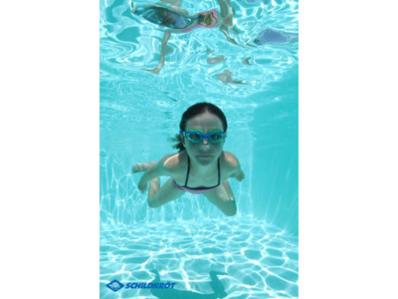 SCHILDKRÖT Lunettes de natation Junior 'Capri', bleu/vert