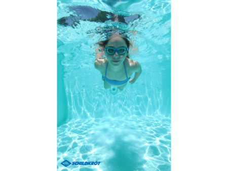 SCHILDKRÖT Lunettes de natation Junior 'Capri', bleu/vert