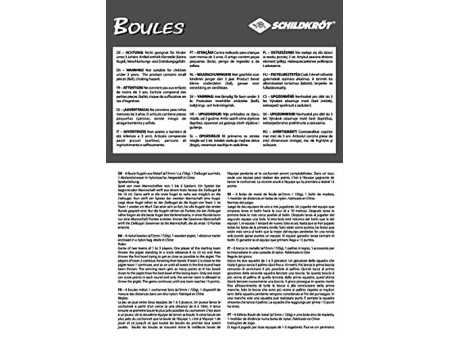 SCHILDKRÖT Set de boules de pétanque, acier