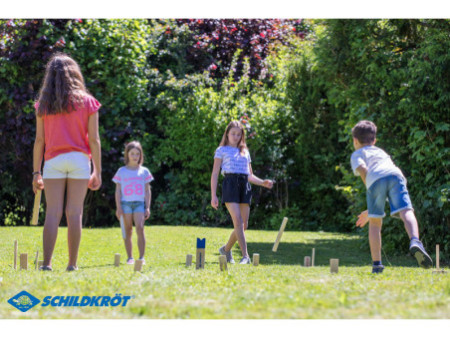 SCHILDKRÖT Jeu d'échecs suédois Kubb, en pin