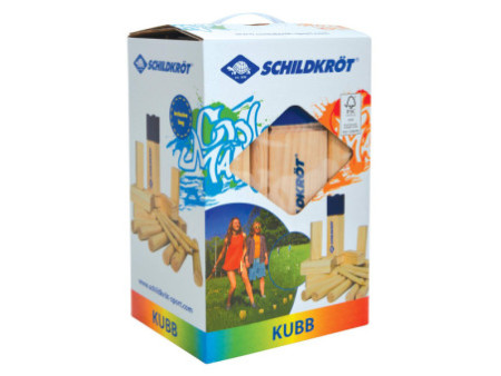 SCHILDKRÖT Jeu d'échecs suédois Kubb, en pin