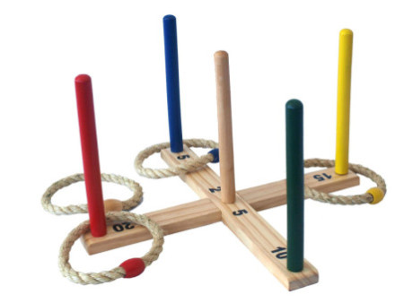 SCHILDKRÖT Jeu de lancer d'anneau 'Ring Toss', en bois
