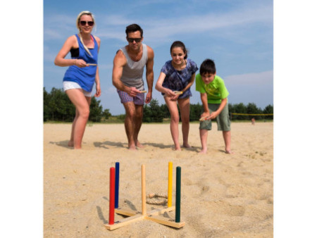 SCHILDKRÖT Jeu de lancer d'anneau 'Ring Toss', en bois