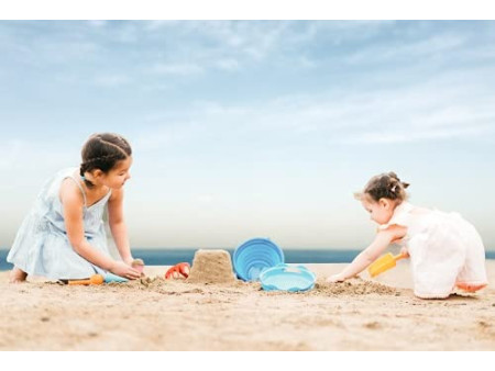 SCHILDKRÖT Kit de jouets de plage 7en1, bleu