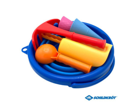 SCHILDKRÖT Kit de jouets de plage 7en1, bleu
