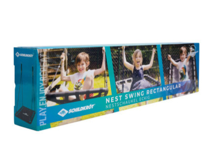SCHILDKRÖT Balançoire nid d'oiseau,(L)600 x (P)1020 mm, noir