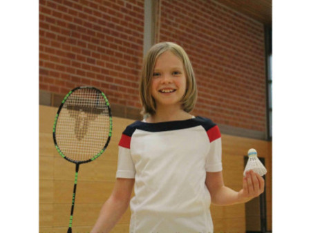 TALBOT torro Raquette de badminton ELI Teen, noir/vert