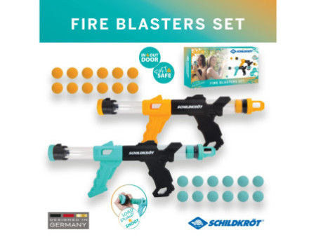 SCHILDKRÖT Pistolet à balles en mousse Fire Blaster Set