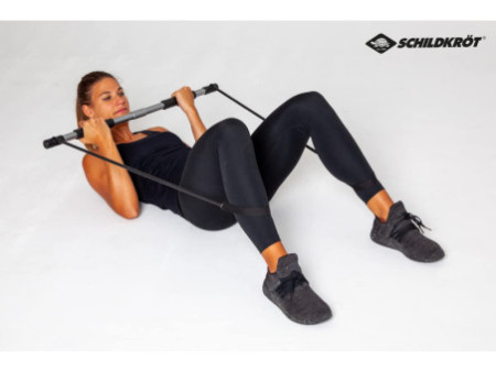 SCHILDKRÖT Bâton de fitness Gymnastics Stick, argent/noir