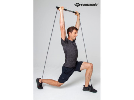 SCHILDKRÖT Bâton de fitness Gymnastics Stick, argent/noir