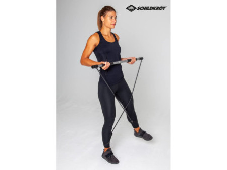 SCHILDKRÖT Bâton de fitness Gymnastics Stick, argent/noir