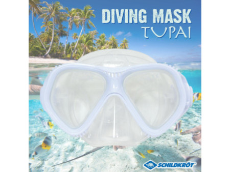SCHILDKRÖT Masque de plongée pour adultes 'Tupai', noir/gris