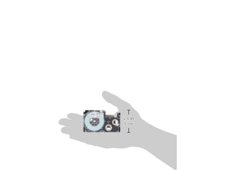 CASIO Cassette à ruban XR, 12 mm / 8 m, noir sur blanc
