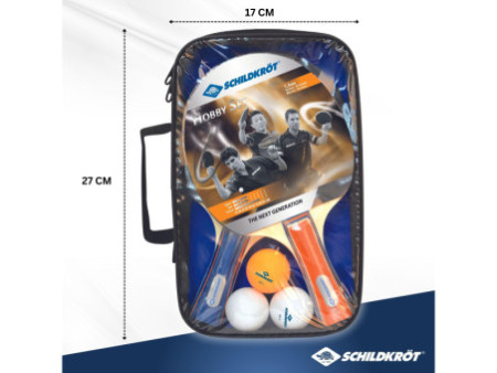 SCHILDKRÖT Kit tennis de table Hobby, pour 2 joueurs