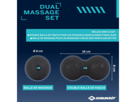 SCHILDKRÖT Set de massage Dual Massage, 2 pièces