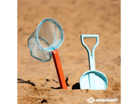 SCHILDKRÖT Kit de jouets de plage 2 en 1, rouge/bleu